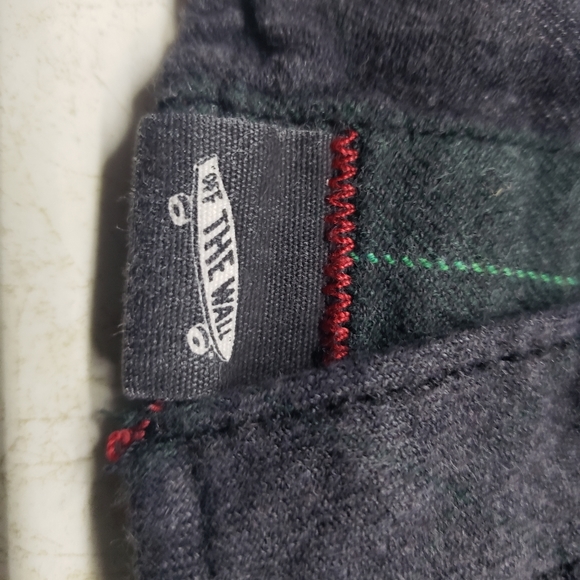 Vintage Vans size SMALL plaid green shirt - Picture 4 of 6